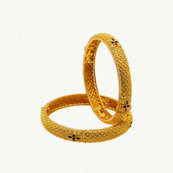 GOLD ANTIQUE BANGELS - BNG50399