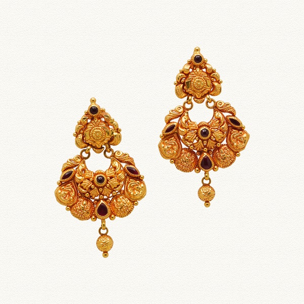 GOLD ANTIQUE EARRINGS - EAR52008
