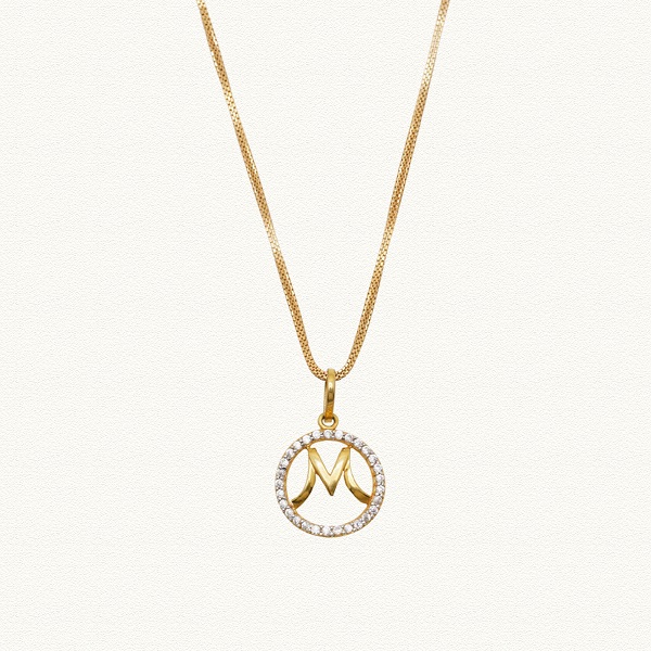 GOLD ALPHABET PENDANT - BD13716