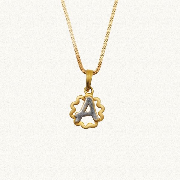 GOLD ALPHABET PENDANT - BD13283