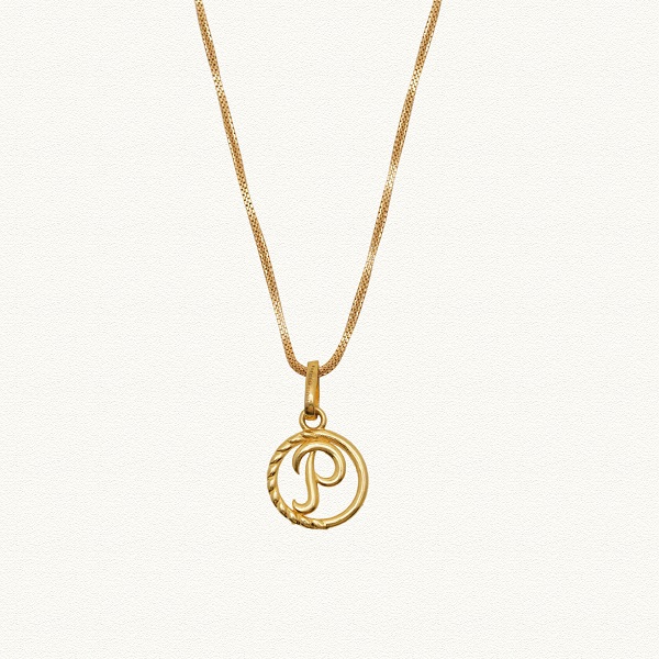 GOLD ALPHABET PENDANT - BD51631
