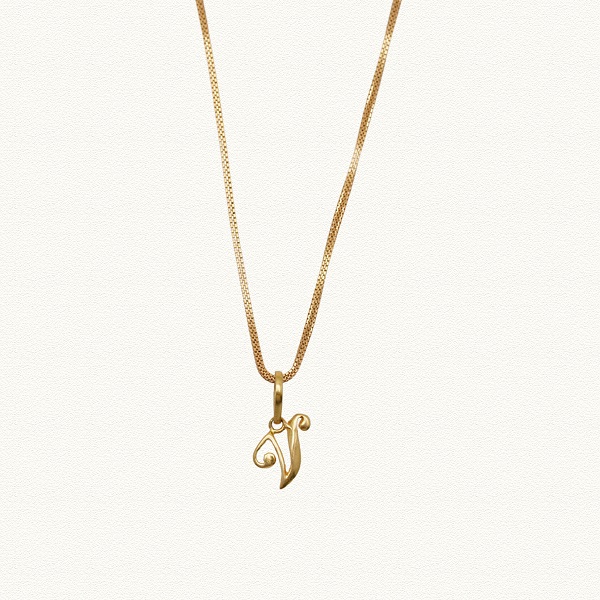 GOLD ALPHABET BADAM - BD50841