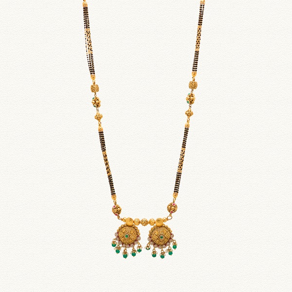 GOLD ANTIQUE LONG GANTHAN - GAN52389