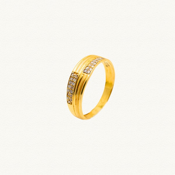 GOLD STONE CASTING GENTS RING - ANG51975