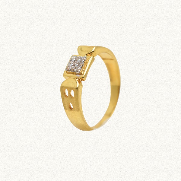 GOLD STONE CASTING GENTS RING - ANG52171