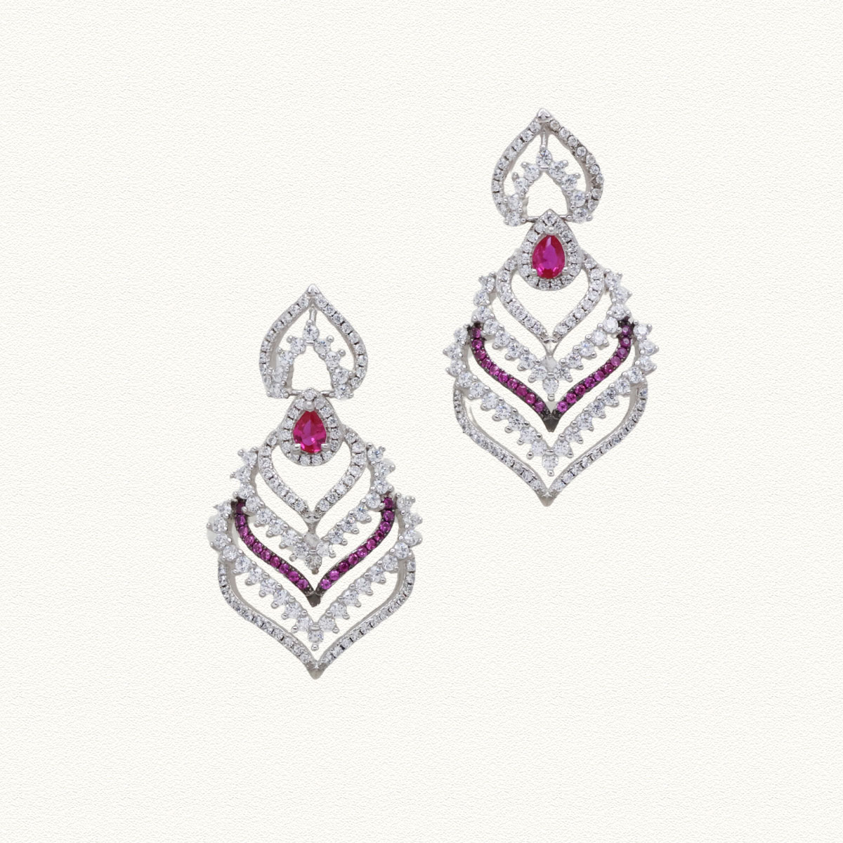 S STONE CASTING EARRING - SEAR60147