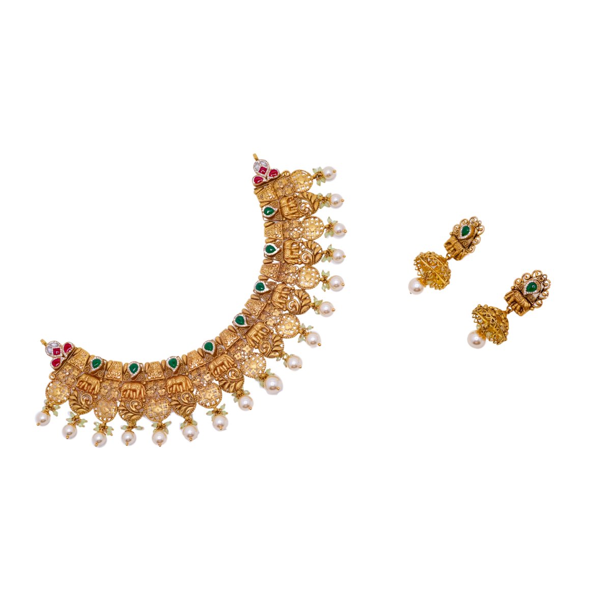 GOLD NECKLACE SET - NS15432