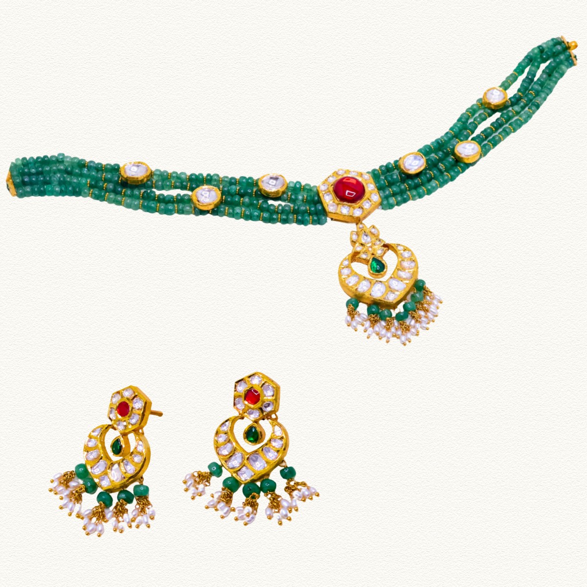 GOLD NECKLACE SET - NSS15047