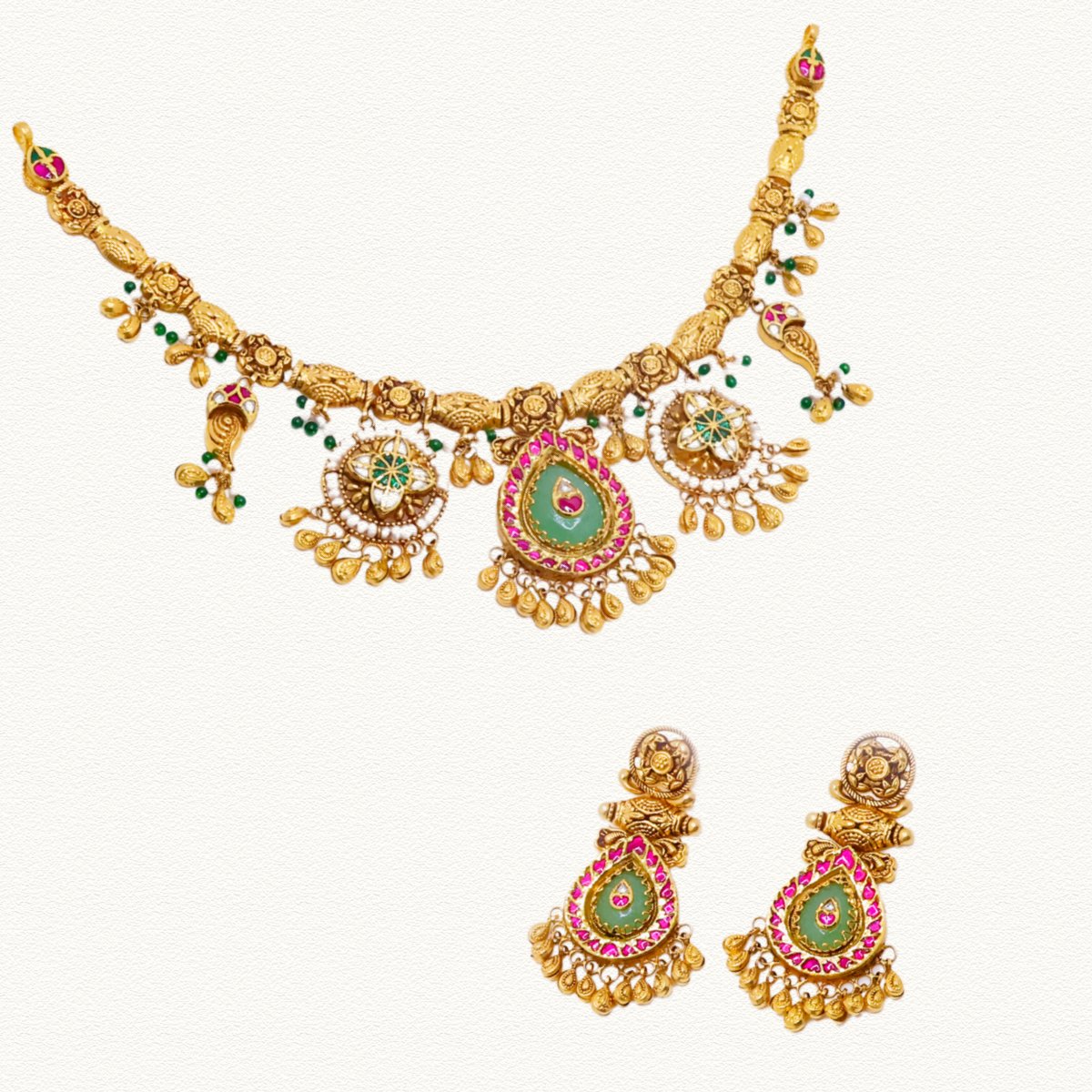 GOLD NECKLACE SET - NSS15063