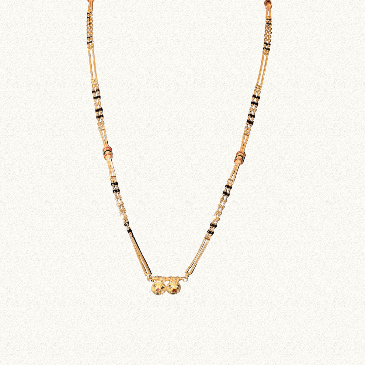 Twin Bell 22K Gold Chain Ganthan