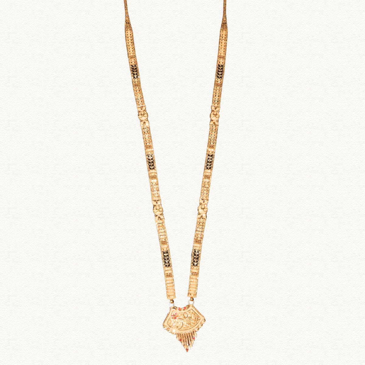 Golden Fan Drop 22K Gold Patta Ganthan