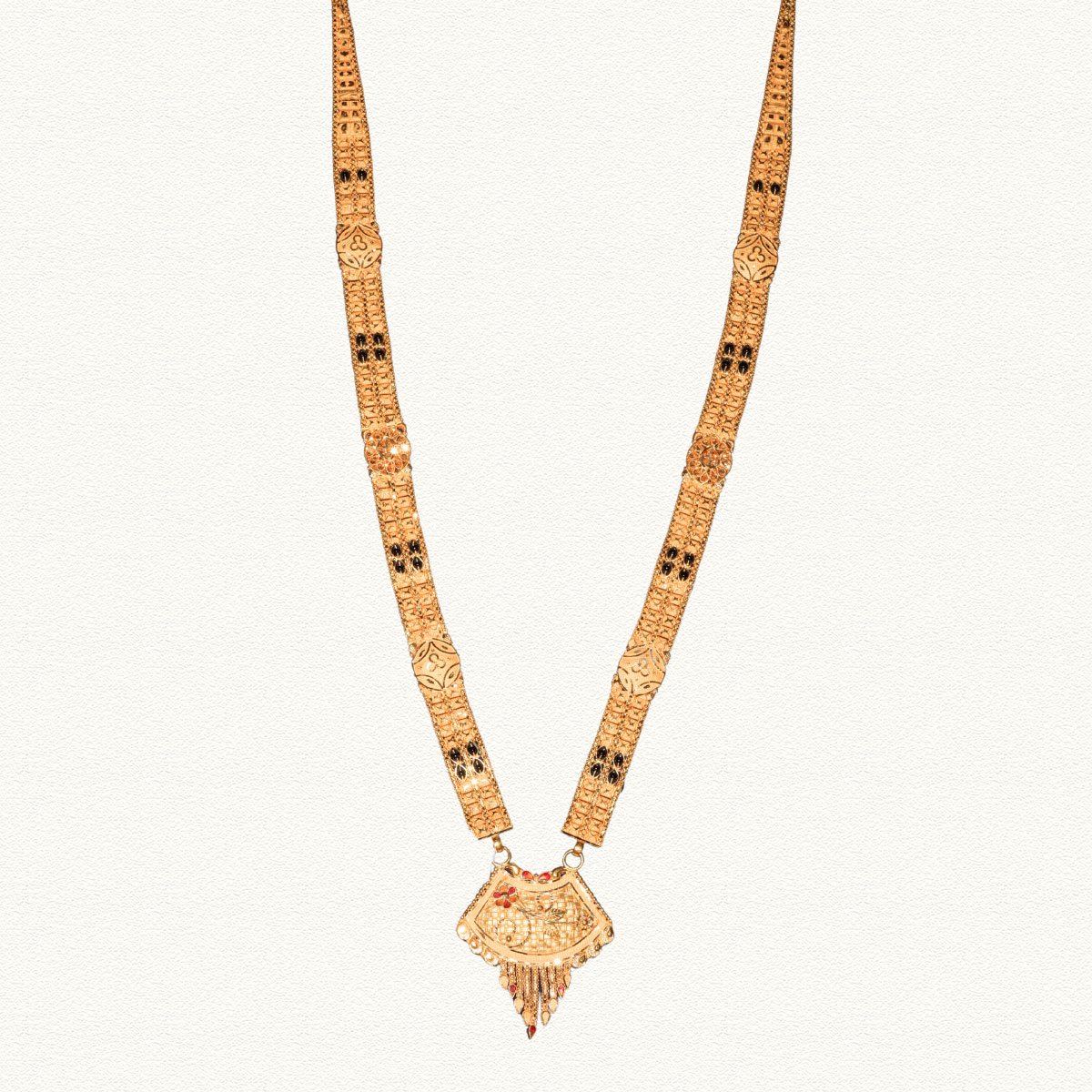 Royal Shield 22K Gold Long Ganthan