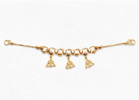 Triple Triangle Charm 925 Sterling Silver Bracelet