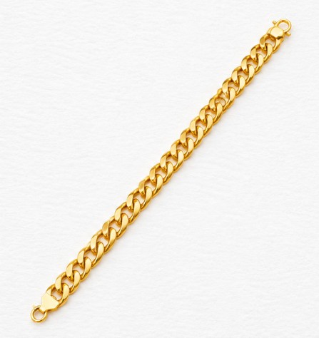 Golden Armour – 22K Gold Men’s Bracelet side view