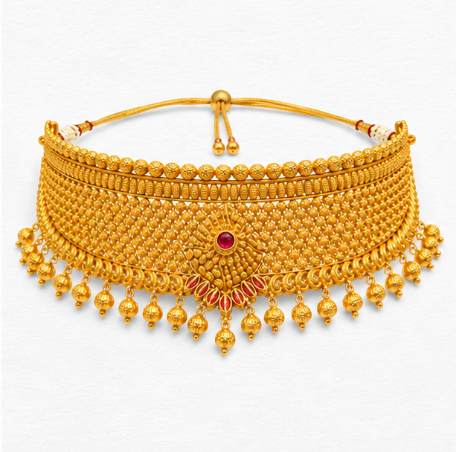 Royal Empress – 22K Gold Turkish Necklace Set