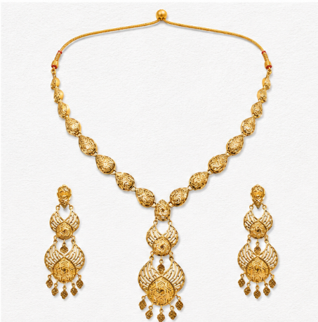 Royal Empress – 22K Gold Turkish Necklace Set