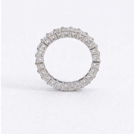 Eternity Stone 925 Sterling Silver Ladies Angathi Ring detail view