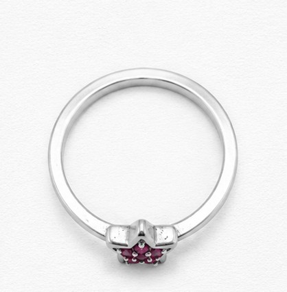 Pink Star Sparkle 925 Sterling Silver Ring for Women view 5