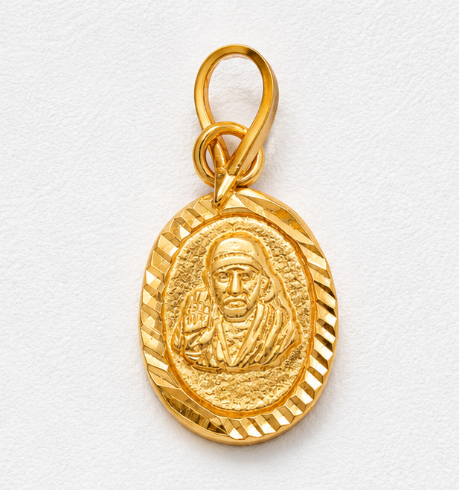Sai Divyam – 22K Gold Sai Baba Devotional Pendant