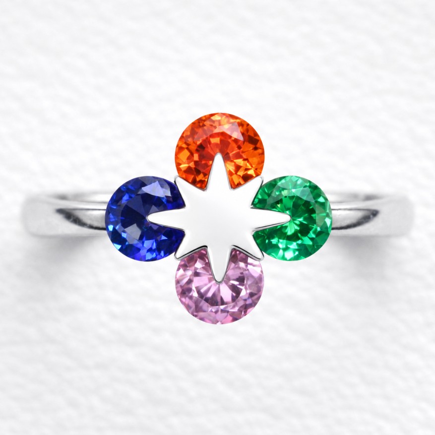 Joyful Petals 925 Sterling Silver Ring For Women