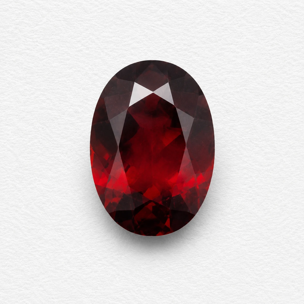 Burnt Ruby 5.93 Carat Oval Hessonite Garnet (Gomed) Gemstone