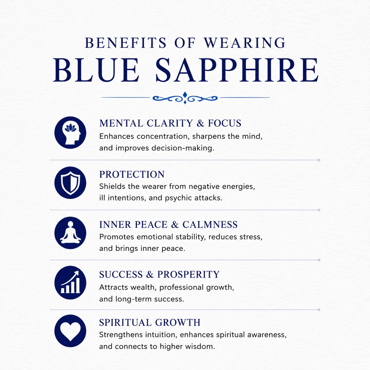 Royal Blue Depth 5.67 Carat Oval Blue Sapphire (Neelam) Gemstone front view
