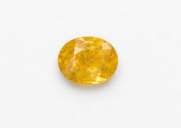 Solar Glow 1.82 Carat Oval Yellow Sapphire (Pukhraj) Gemstone
